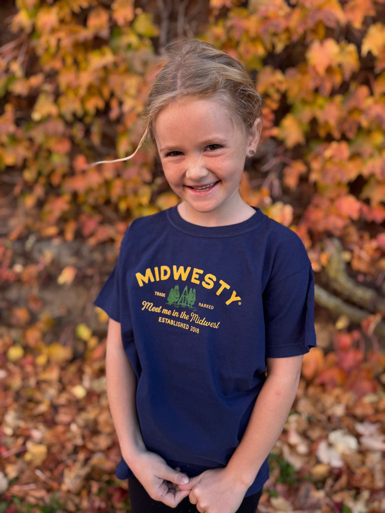 Midwesty® Tee in Navy for Kids