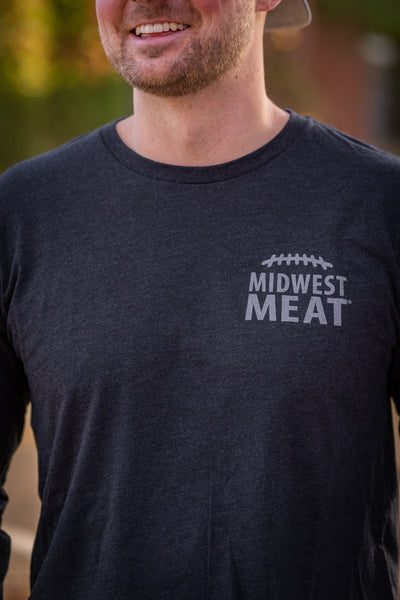 Midwest Meat Long Sleeve in Charcoal (FINAL SALE)