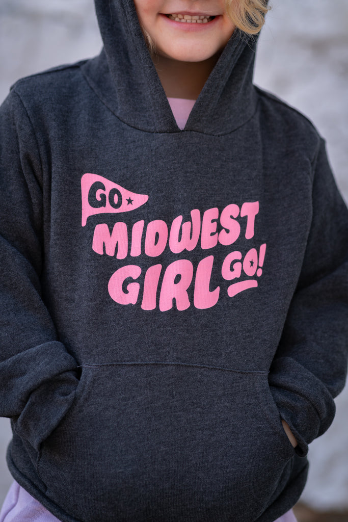 Go Midwest Girl Go Hoodie for Tots