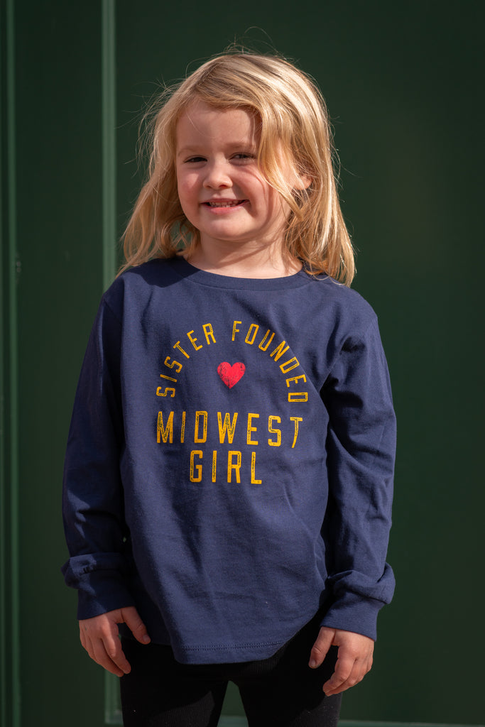Midwest Girl Long Sleeve Tee for Kids