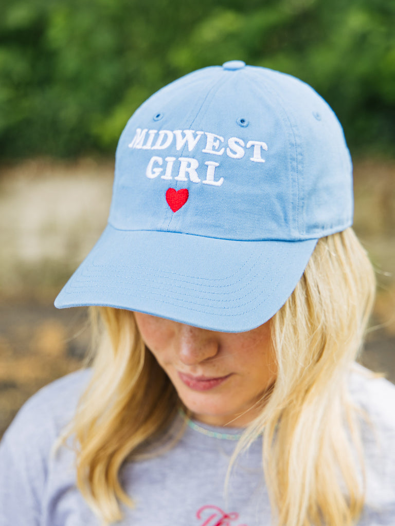 Midwest Girl Baseball Hat in Blue (FINAL SALE)