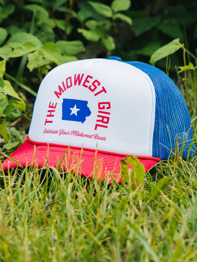 Red, White and Blue Trucker for IOWA