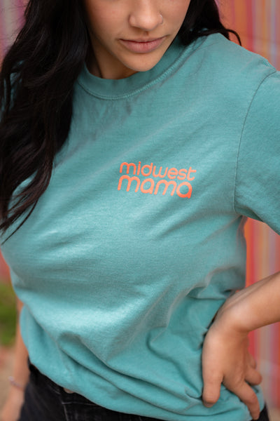 Midwest Mama Tee in Teal
