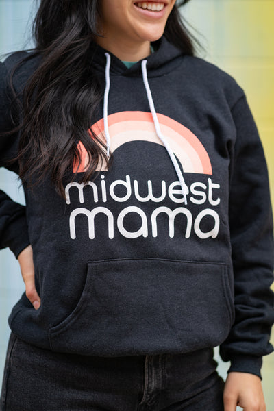 Midwest Mama Hoodie in Black