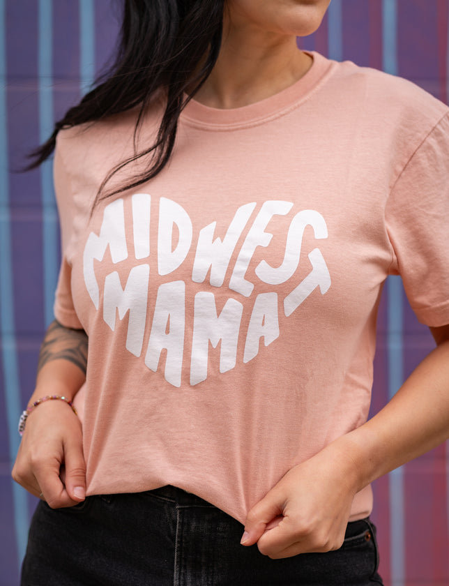 Midwest Mama Tee in Peach (FINAL SALE)