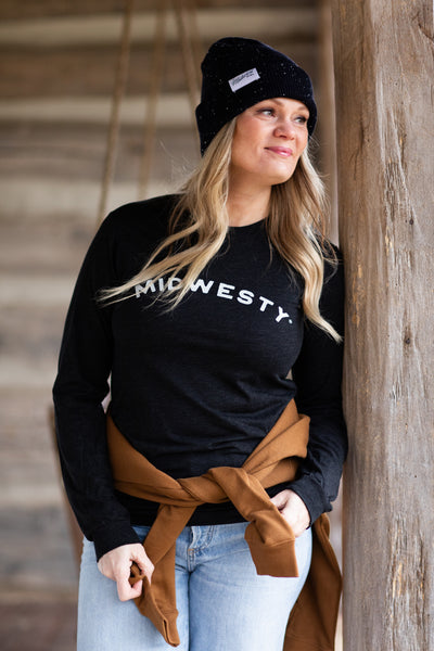 Midwesty® Long Sleeve in Charcoal (FINAL SALE)