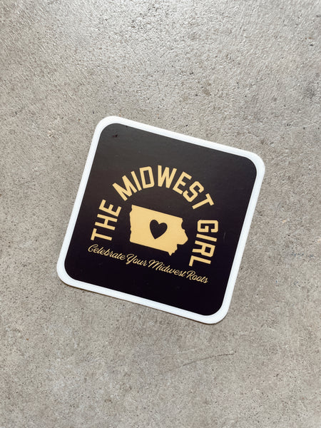 Tri-State Iowa Sticker Black/Gold