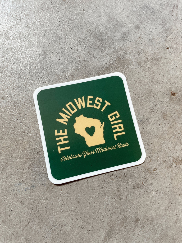 Tri-State Wisconsin Sticker Green/Gold