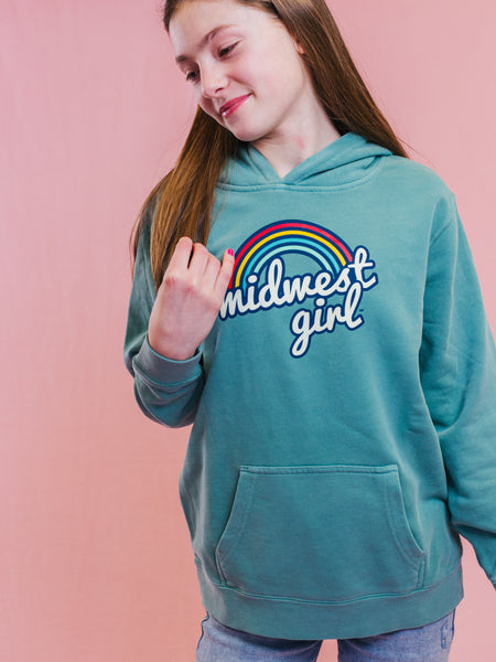 Erica Hoodie for Youth in Mint (FINAL SALE)