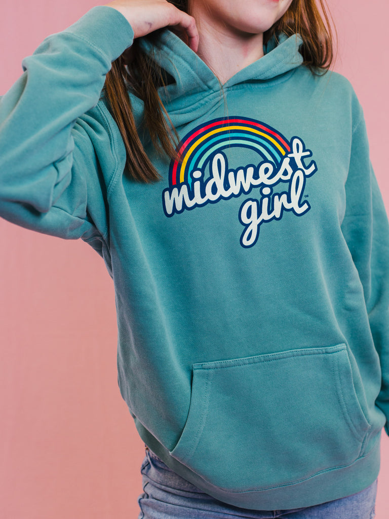 Erica Hoodie for Youth in Mint (FINAL SALE)