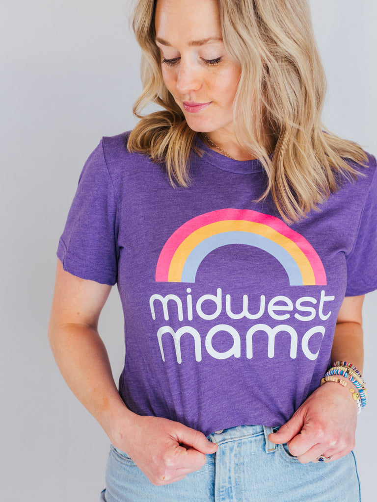 Midwest Mama Tee in Purple