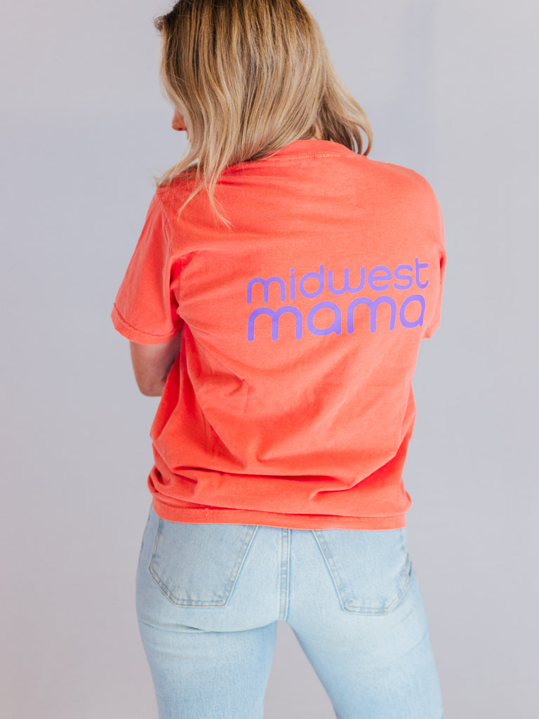 Midwest Mama Tee in Orange