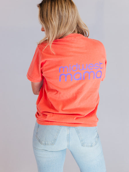 Midwest Mama Tee in Orange