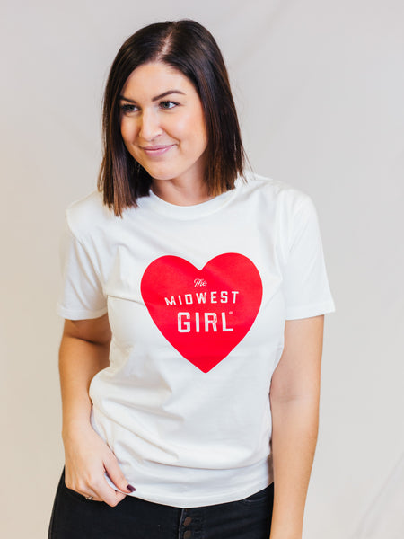 Midwest Girl Heart Tee (FINAL SALE)